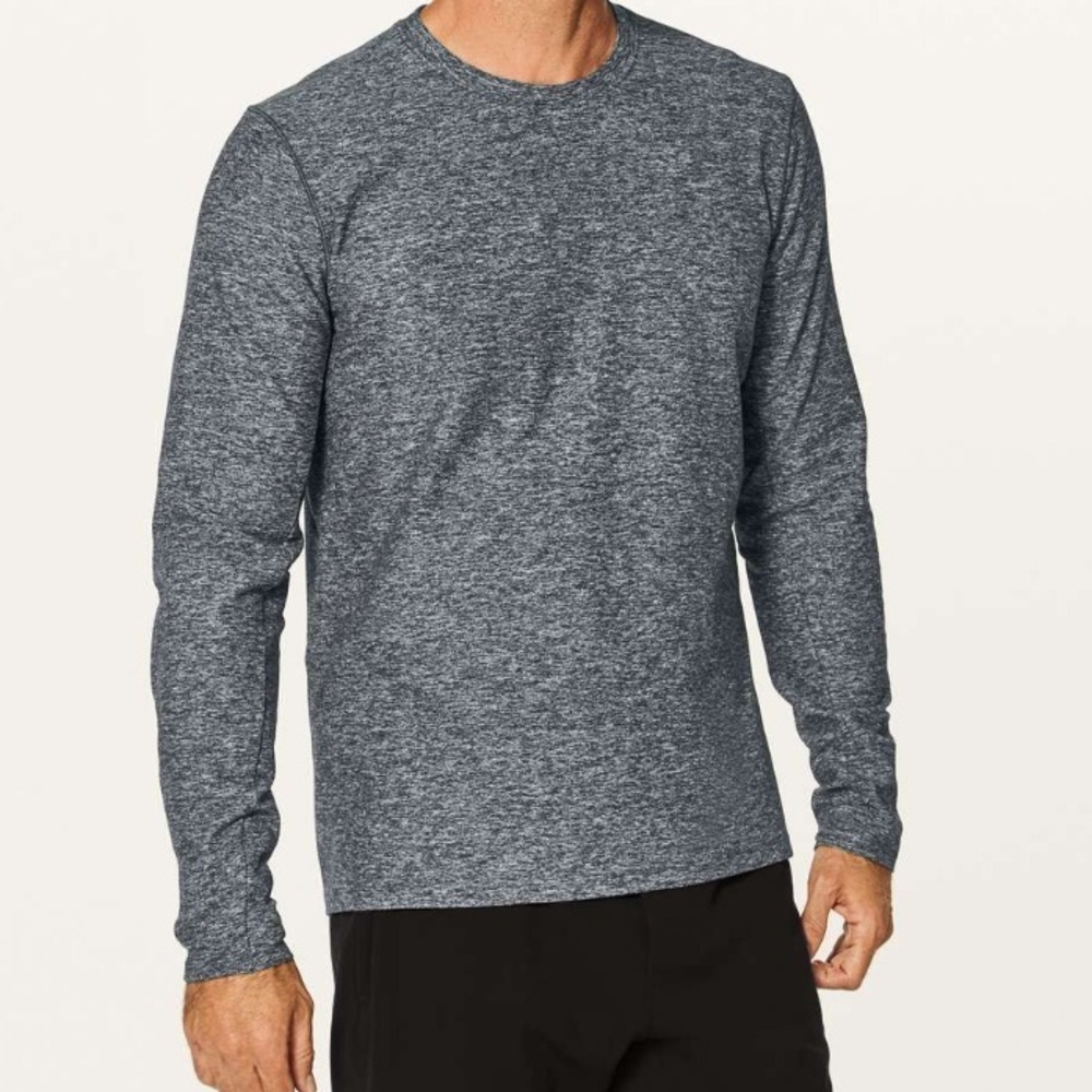 Lululemon Surge Warm Long Sleeve Gray Spacedye
